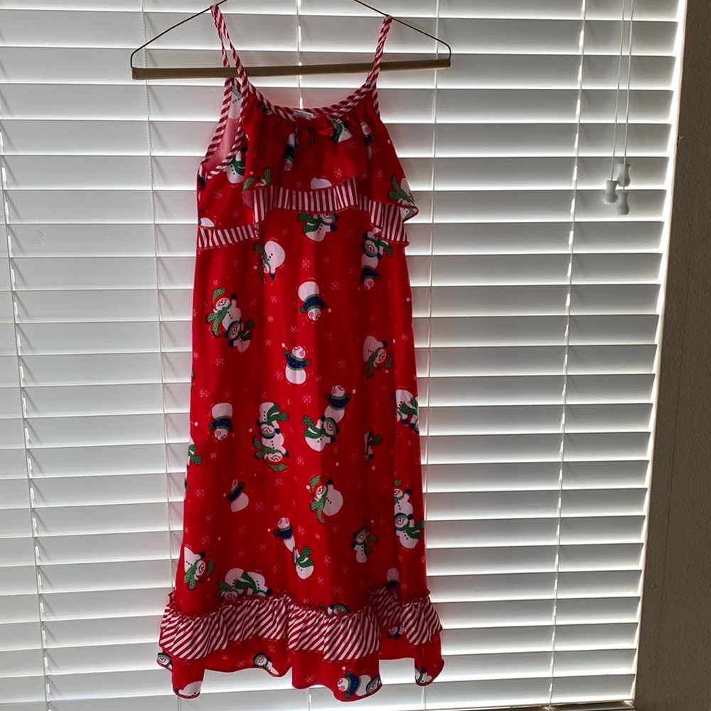 Laura Dare Snowman holiday Nightgown.  New w/o Tags Girls Sz 8